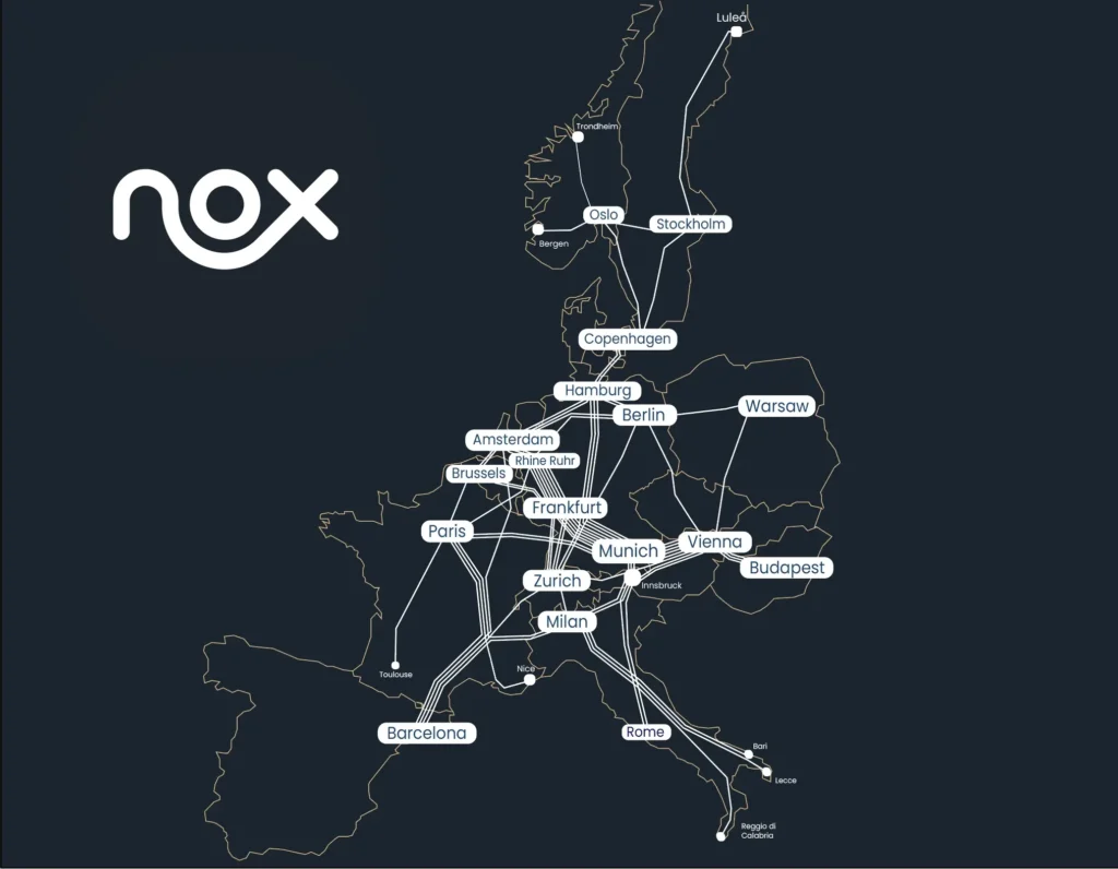 European Overnight Trains Nox Mobility Planned Network