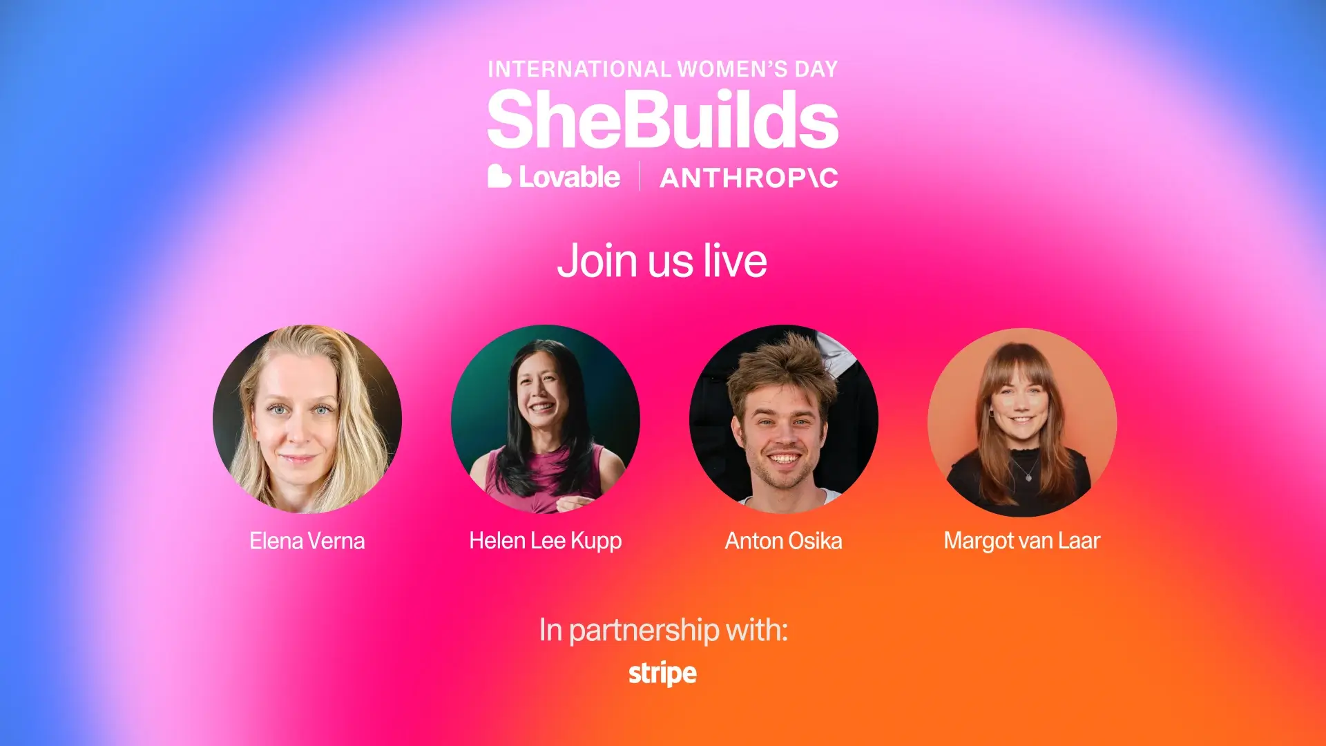 SheBuilds by Lovable Is Free on International Women's Day